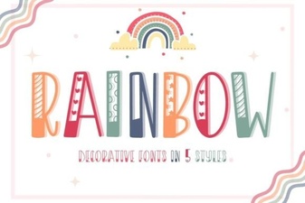 Colorful Rainbow Fonts for Creative Projects