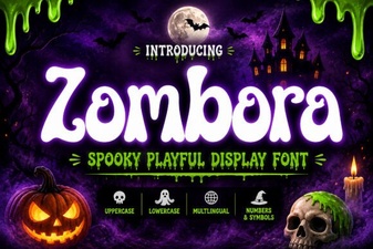 Zombora Font: Bold & Playful Design Ideas