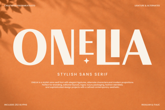 Craft Projects with the Onelia Font for Modern Style