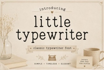 Craft Projects with a Little Typewriter Font