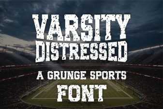 Varsity Distressed Font for Your Sports Designs